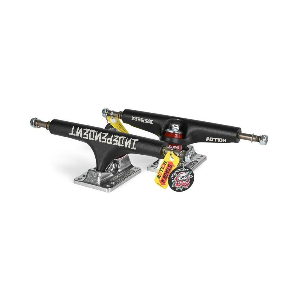 Independent Dressen Pro Stage 4 Hollow 151 Trucks (Pair) - Black/Silver
