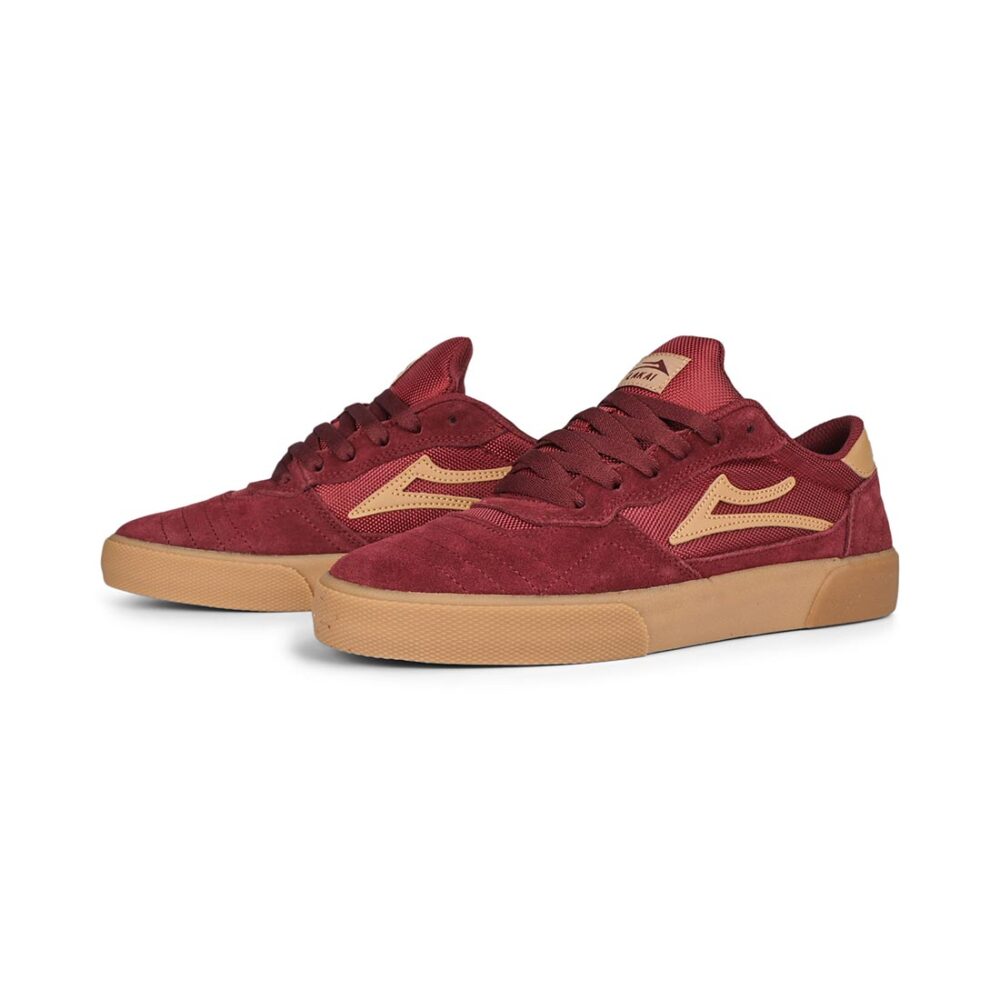 Lakai Cambridge Skate Shoes - Burgundy