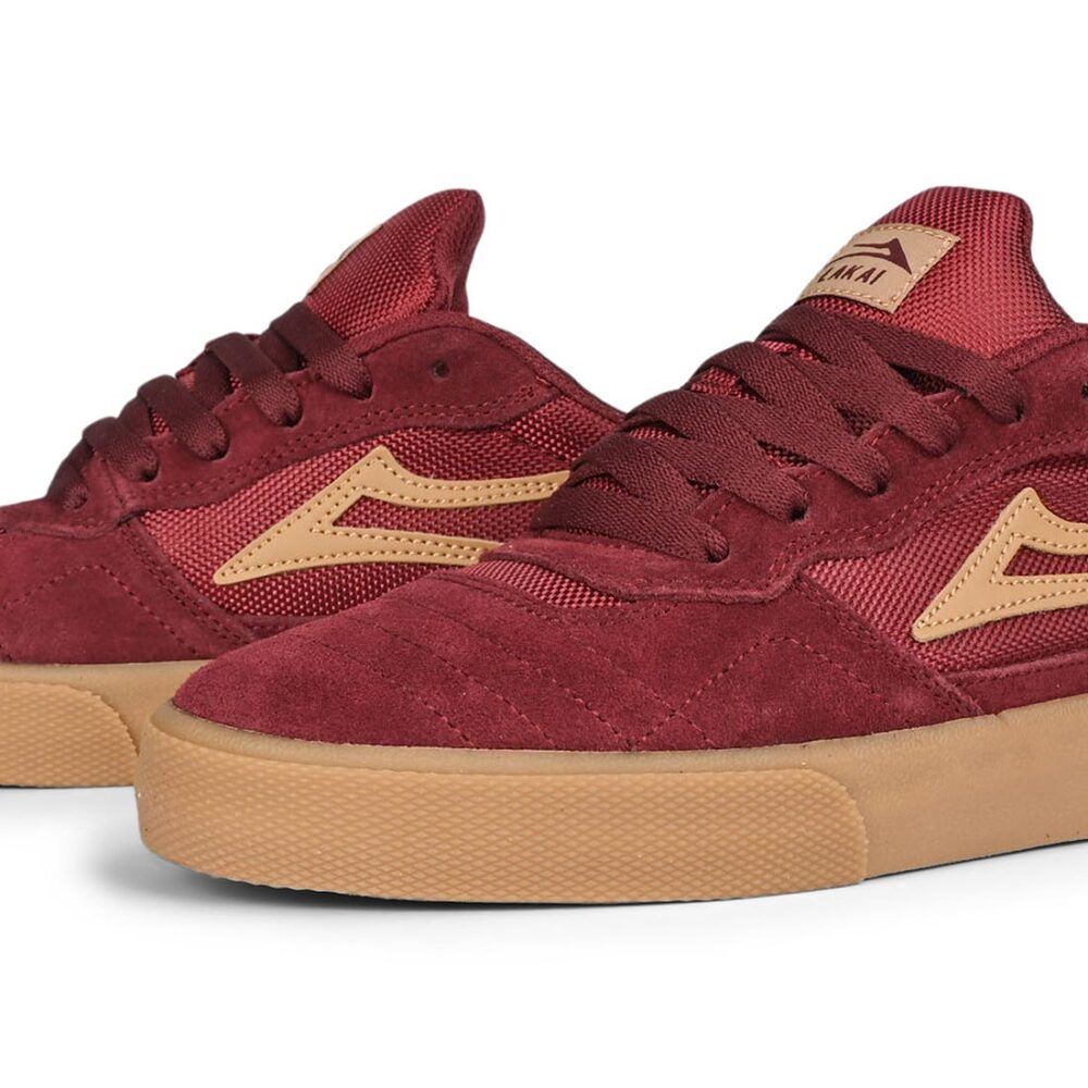 Lakai Cambridge Skate Shoes - Burgundy