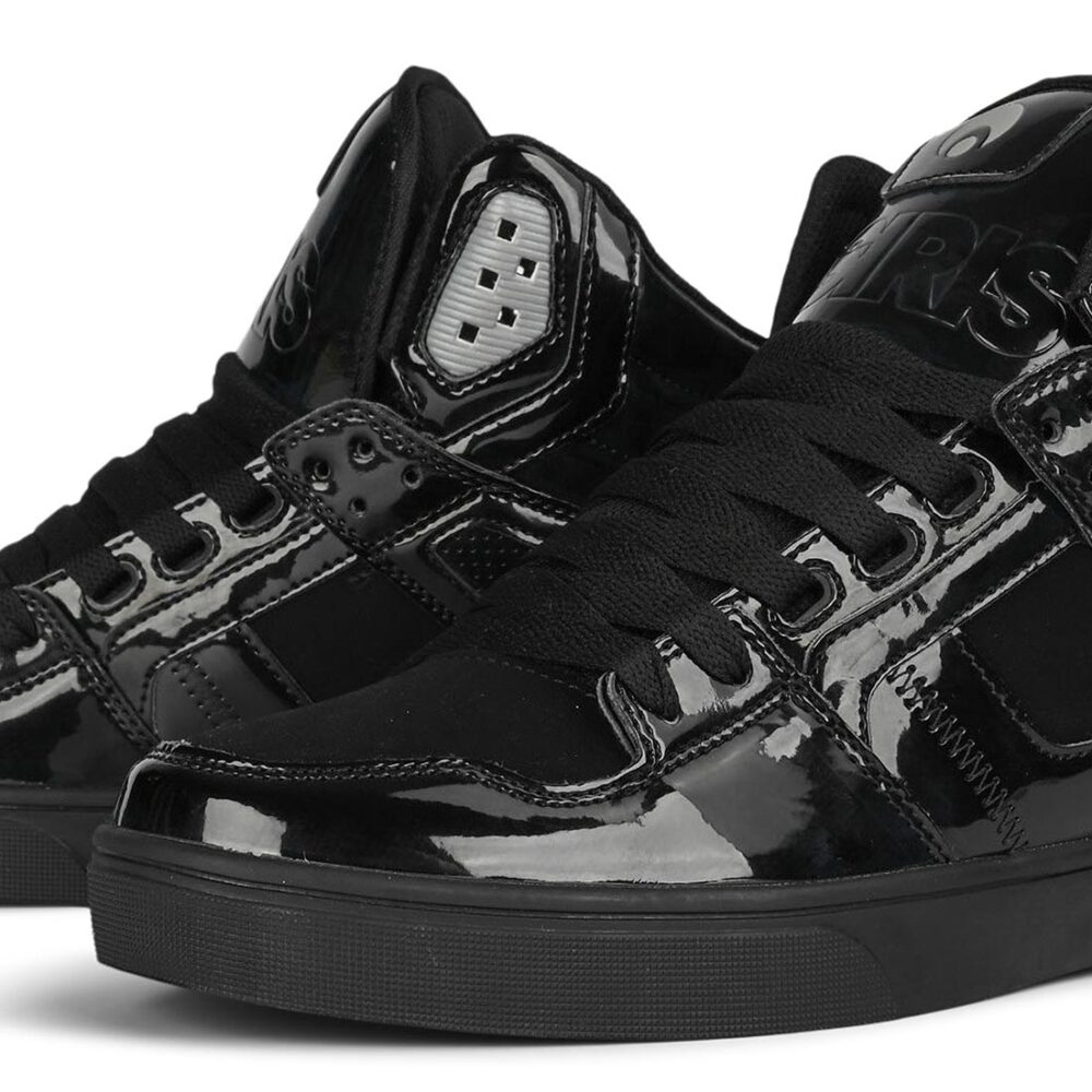 Osiris Clone High Top Shoes - Black/Patent/Silver