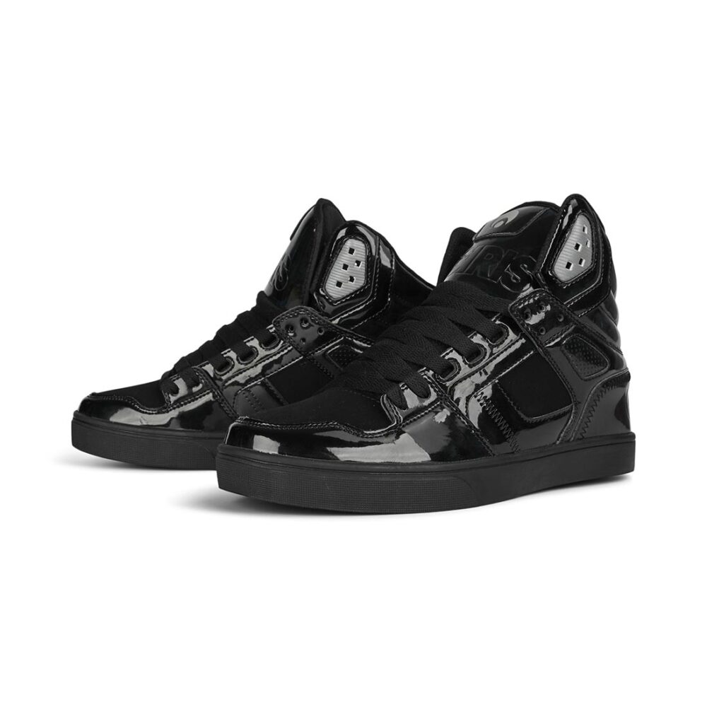 Osiris Clone High Top Shoes - Black/Patent/Silver