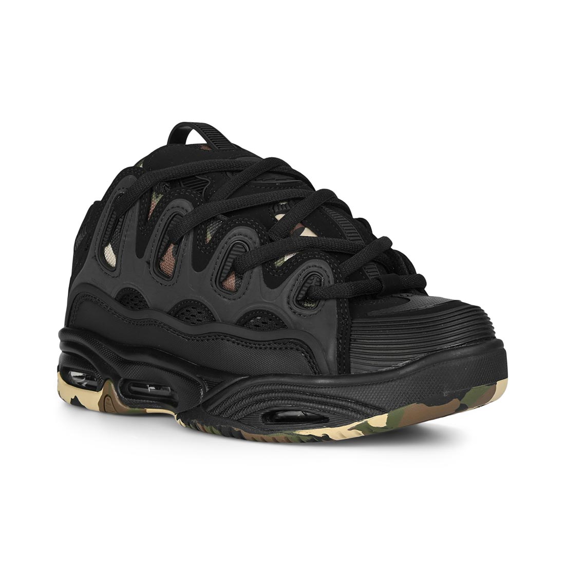 Osiris D3 2001 Skate Shoes - Black/Camo -  4.5 UK