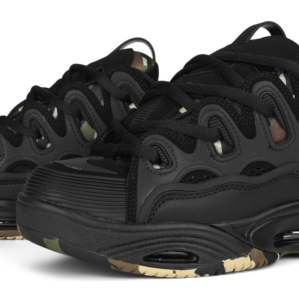 Osiris D3 2001 Skate Shoes - Black/Camo
