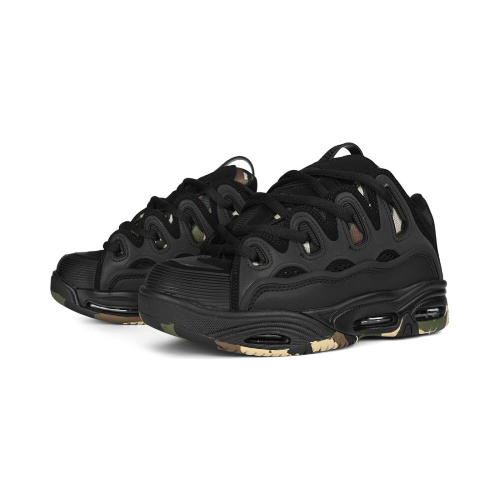 Osiris D3 2001 Skate Shoes - Black/Camo