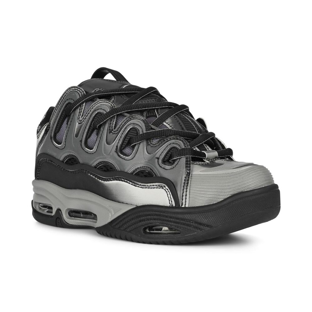 Osiris D3 2001 Skate Shoes - Silver/Black/Holo