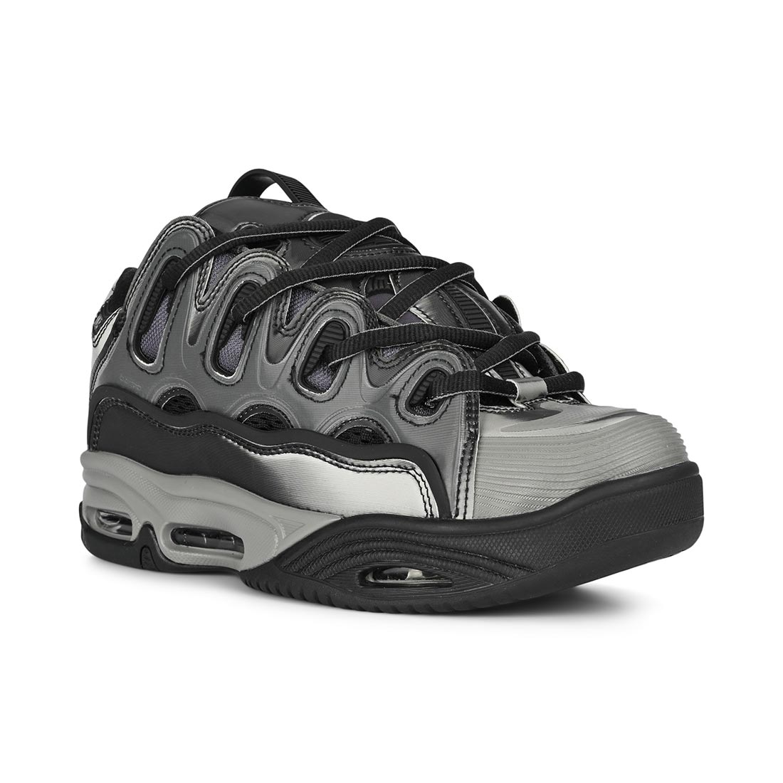 Osiris D3 2001 Skate Shoes - Silver/Black/Holo -  11 UK