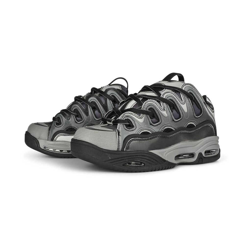 Osiris D3 2001 Skate Shoes - Silver/Black/Holo
