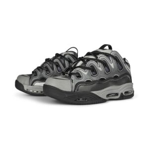 Osiris D3 2001 Skate Shoes - Silver/Black/Holo