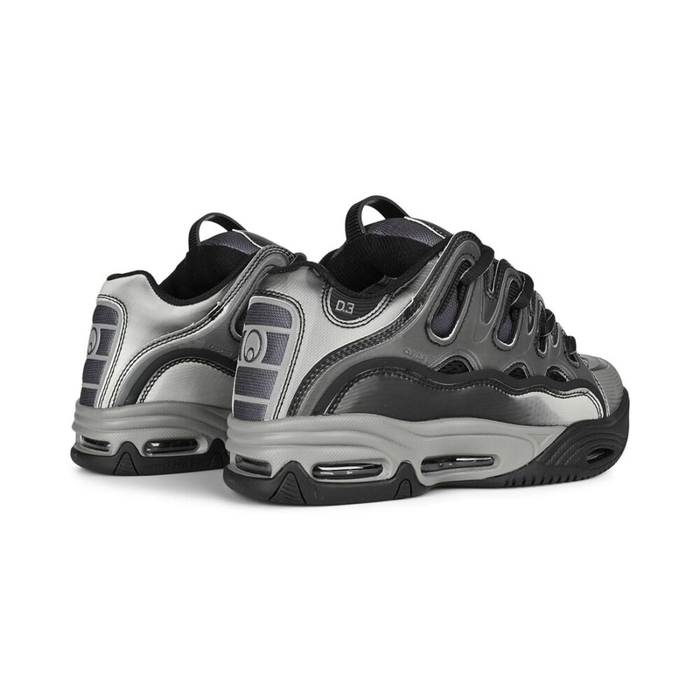 Osiris D3 2001 Skate Shoes - Silver/Black/Holo