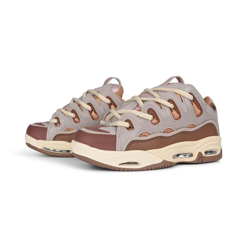 Osiris D3 2001 Skate Shoes - Tan/Plum/Lilac