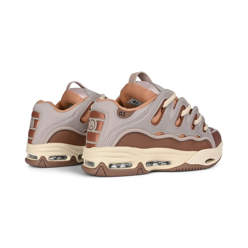 Osiris D3 2001 Skate Shoes - Tan/Plum/Lilac