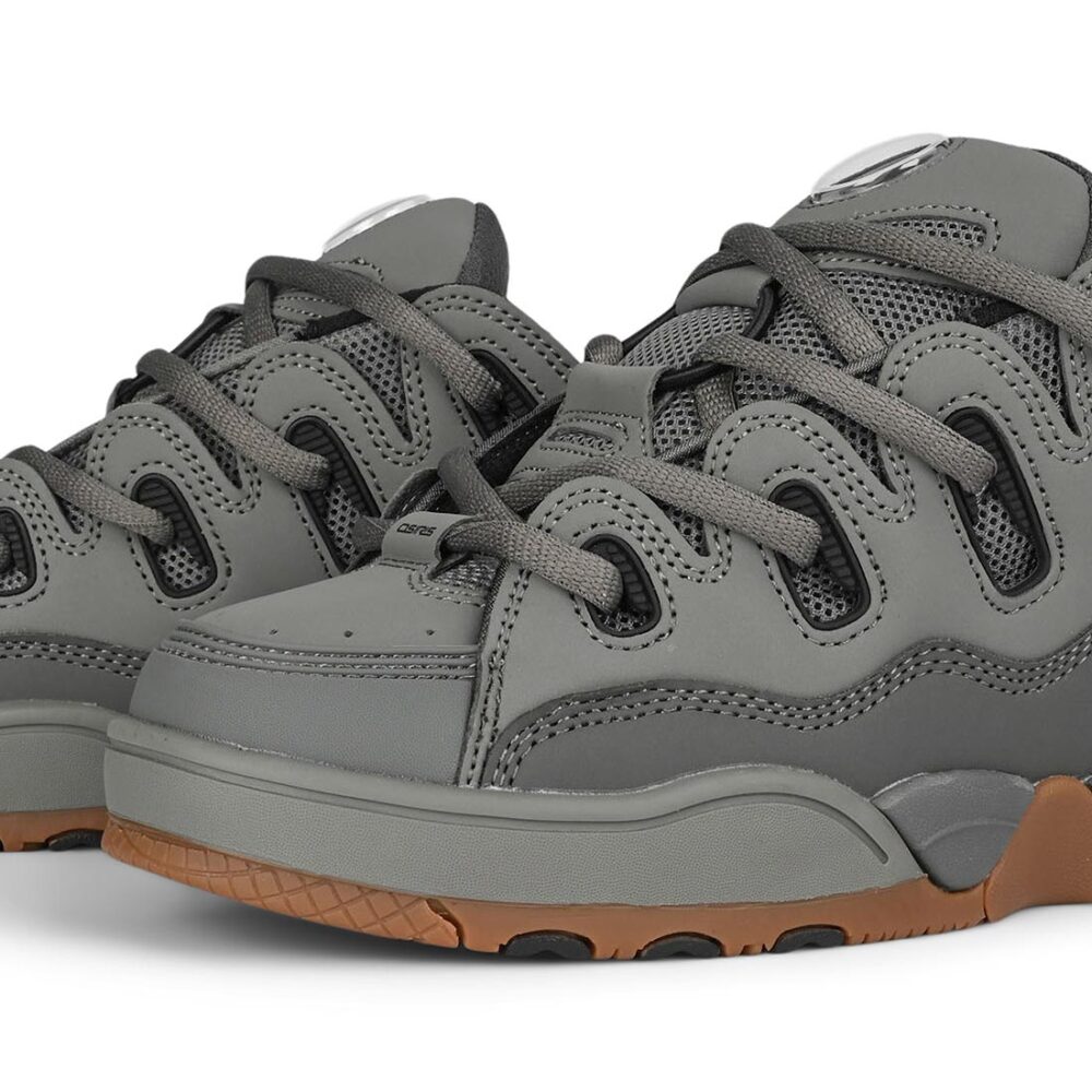 Osiris D3 OG Skate Shoes - Grey/Black/Gum