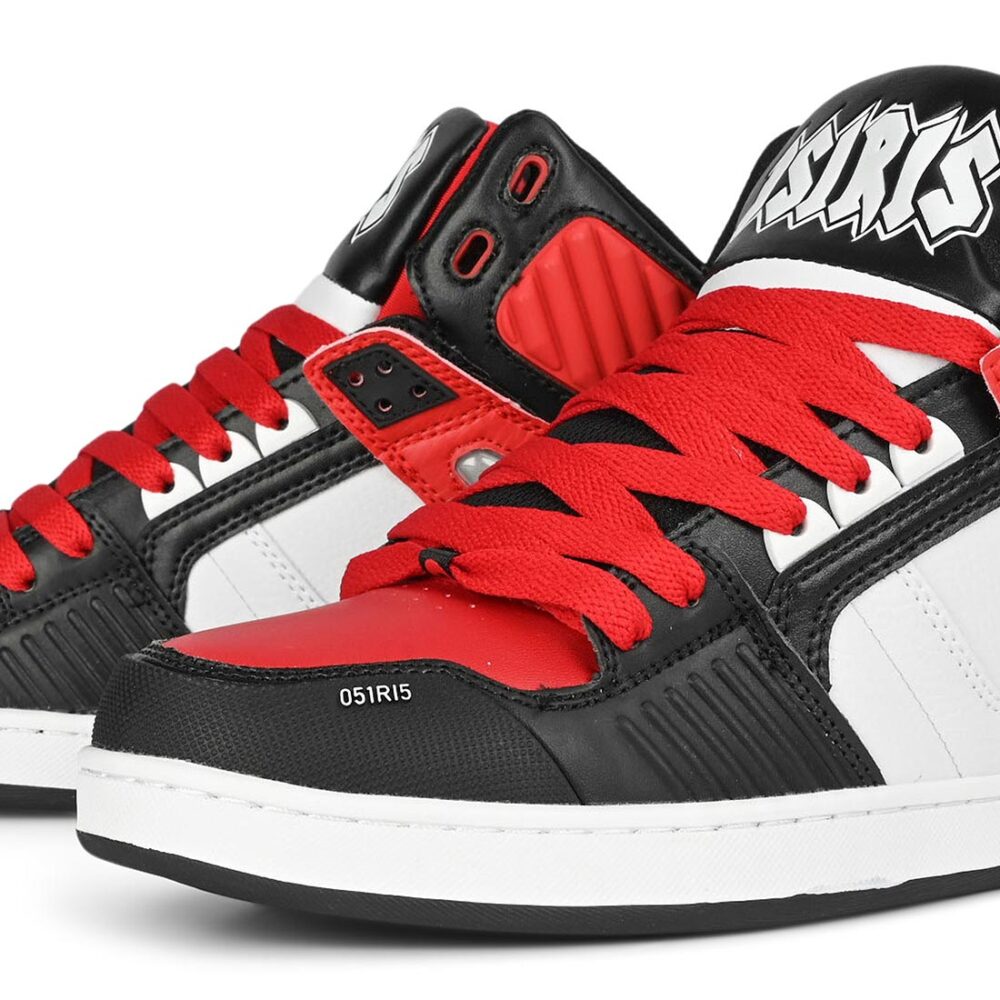 Osiris NYC 83 CLK High Top Shoes - White/Red/Black
