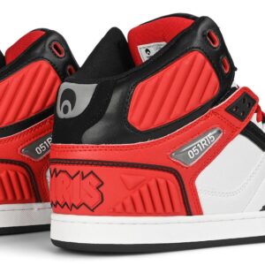 Osiris NYC 83 CLK High Top Shoes - White/Red/Black