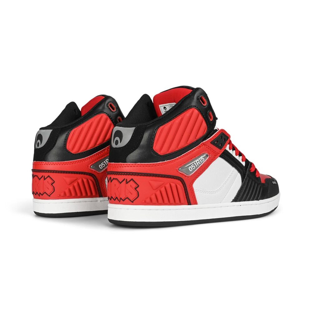 Osiris NYC 83 CLK High Top Shoes - White/Red/Black