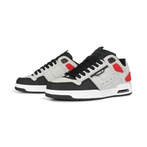 Osiris Peril Skate Shoes - Grey/Black/Red