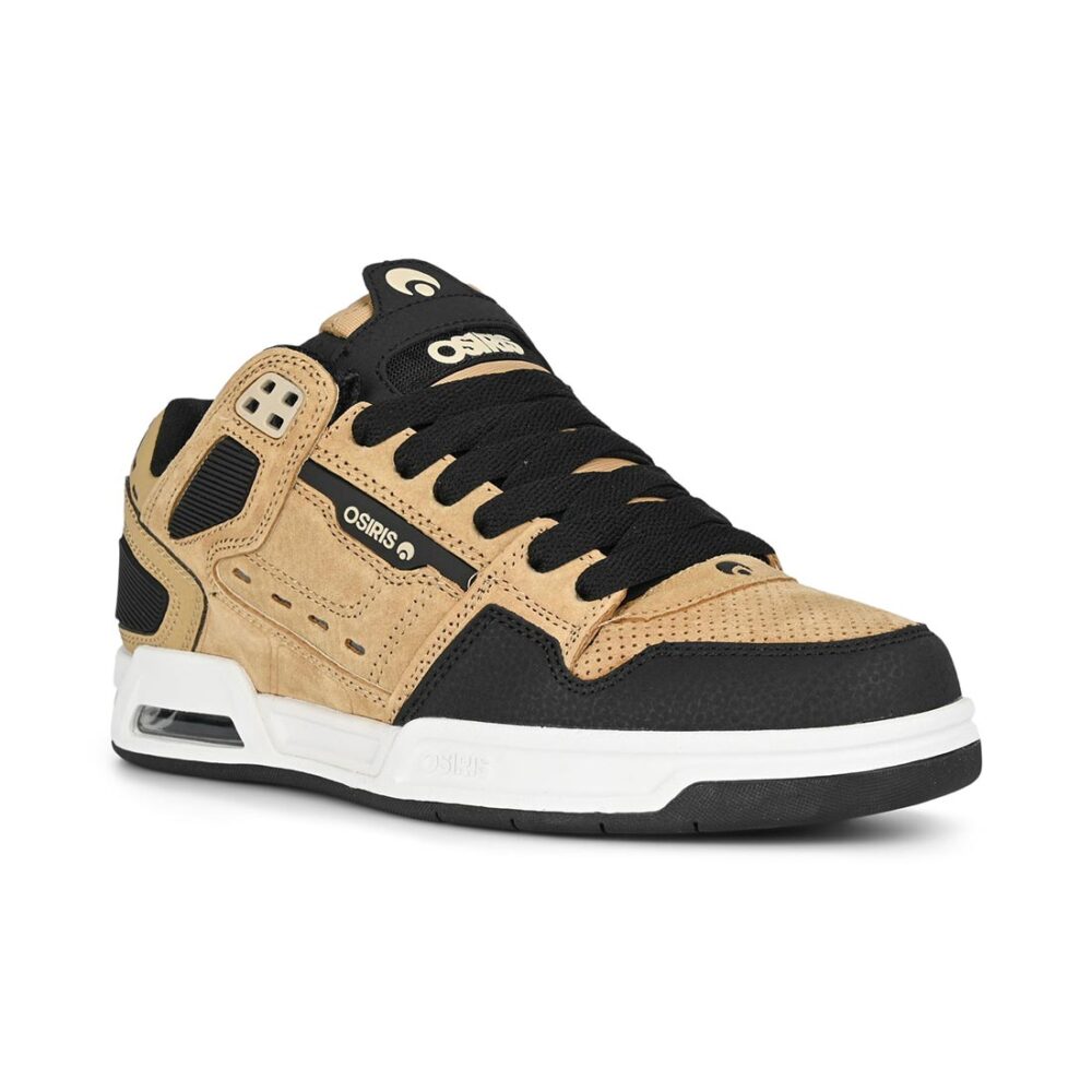 Osiris Peril Skate Shoes - Tan/Black/White