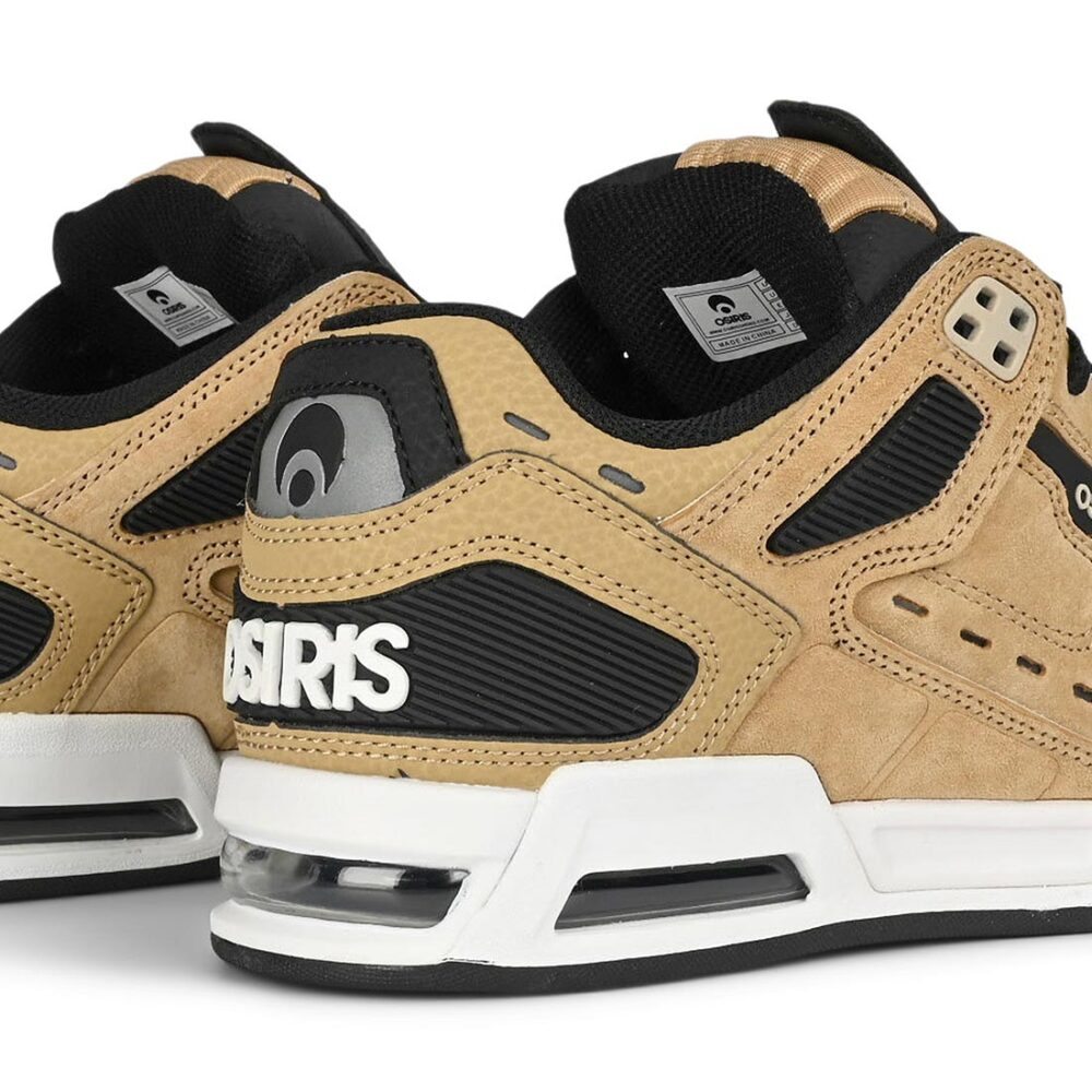Osiris Peril Skate Shoes - Tan/Black/White