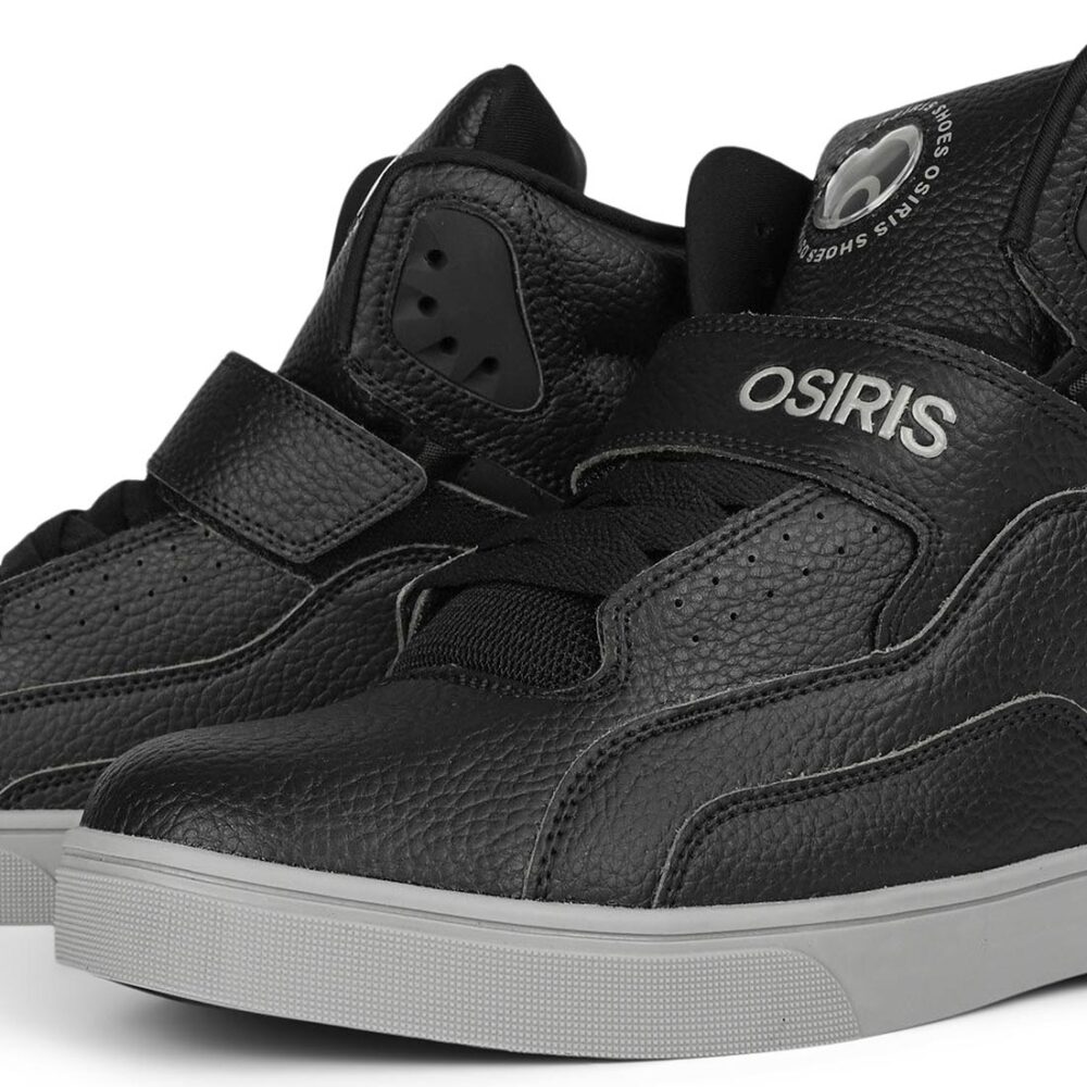 Osiris Rize Ultra High-Top Shoes - Black/Grey/Black