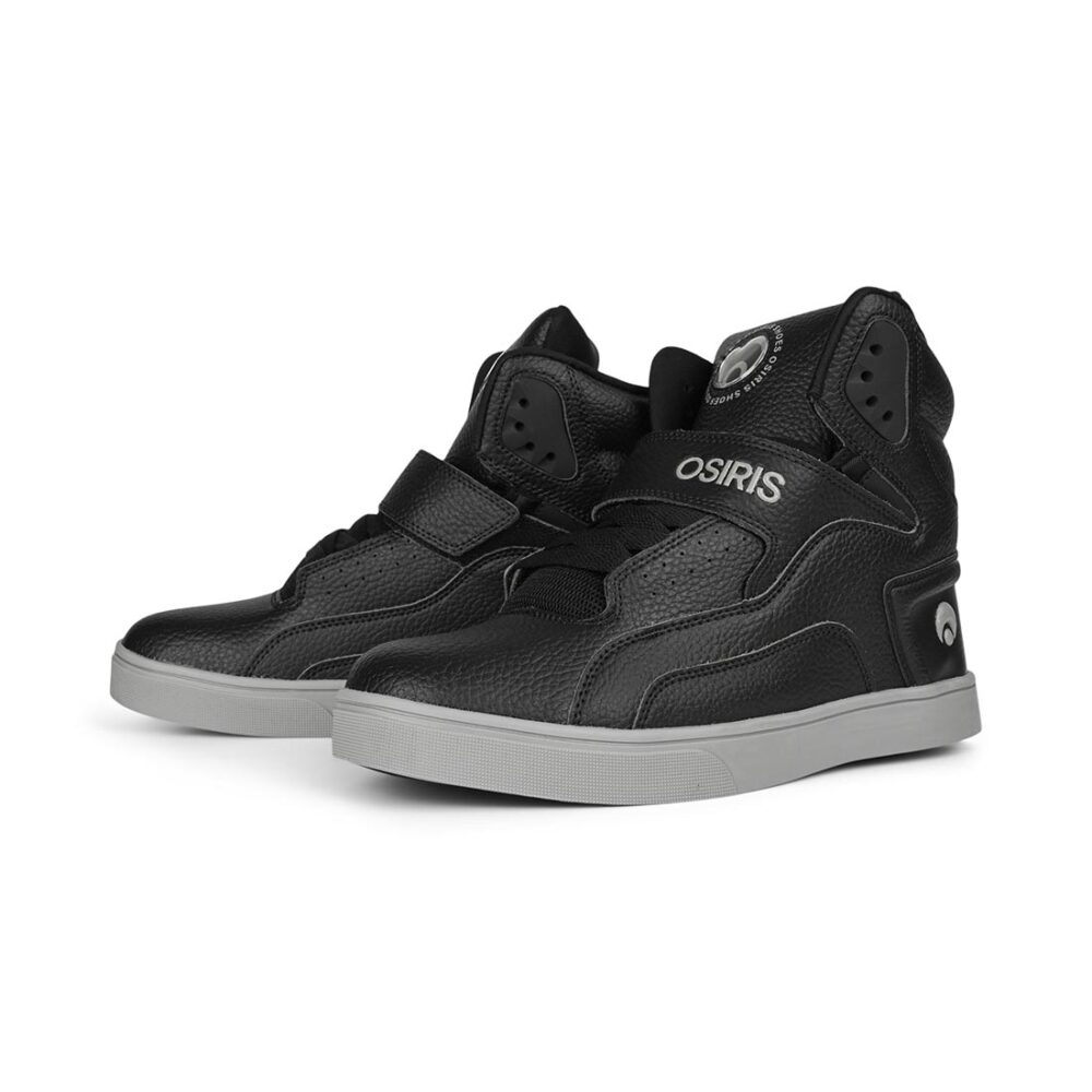 Osiris Rize Ultra High-Top Shoes - Black/Grey/Black