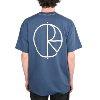Polar Contrast Stroke Logo S/S T-Shirt - Grey Blue