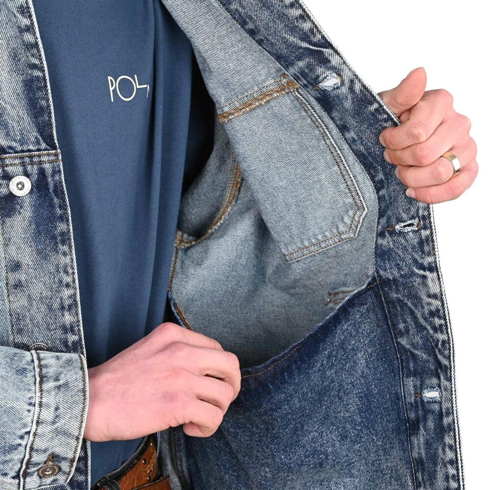 Polar Patrik Denim Jacket - Heavy Washed Blue