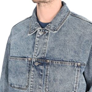 Polar Patrik Denim Jacket - Heavy Washed Blue