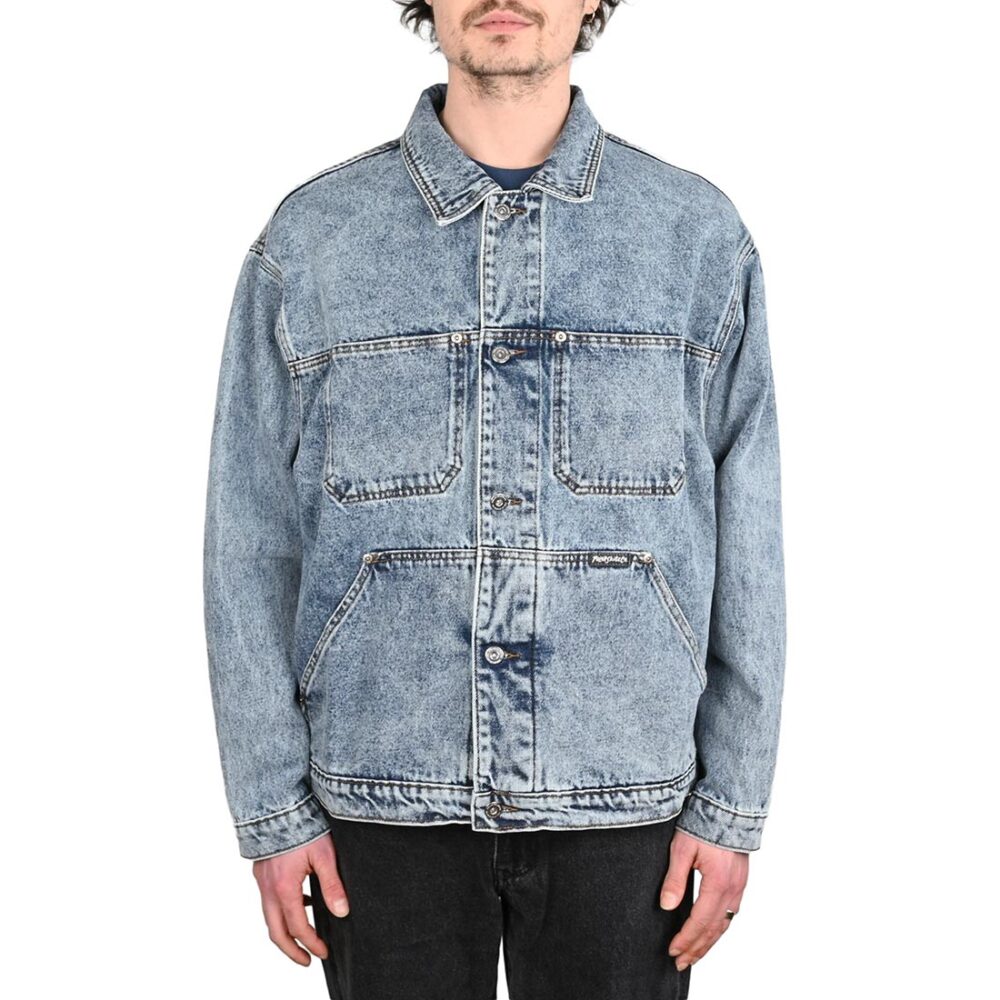 Polar Patrik Denim Jacket - Heavy Washed Blue