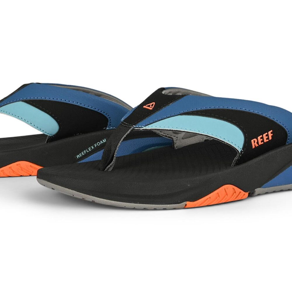 Reef Fanning+ Sandals - Blue/Black/Orange