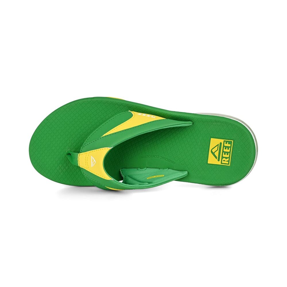 Reef Fanning+ Sandals - Green/Yellow