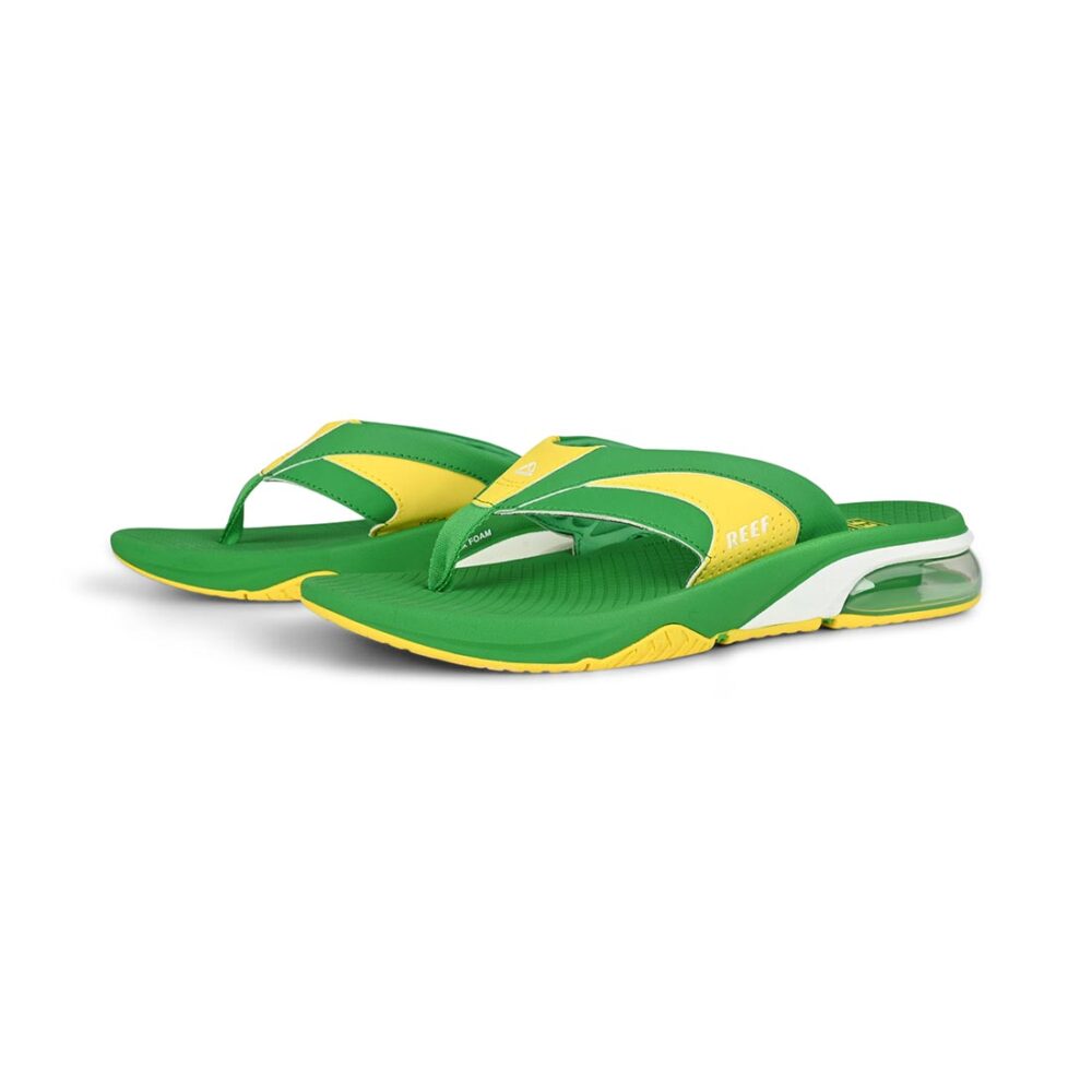 Reef Fanning+ Sandals - Green/Yellow