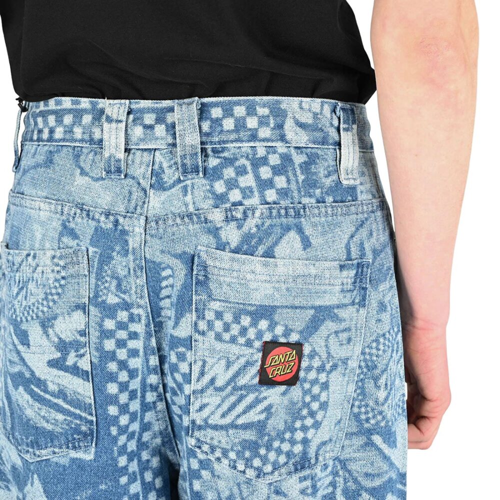 Santa Cruz Big Pant Baggy Jeans - Stonewash Collage