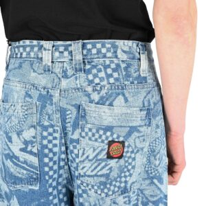 Santa Cruz Big Pant Baggy Jeans - Stonewash Collage