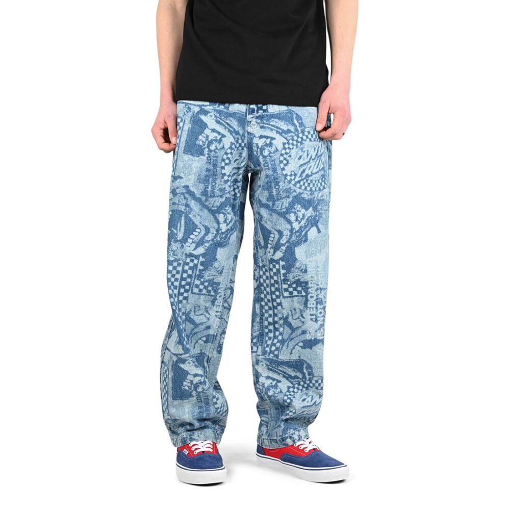 Santa Cruz Big Pant Baggy Jeans - Stonewash Collage