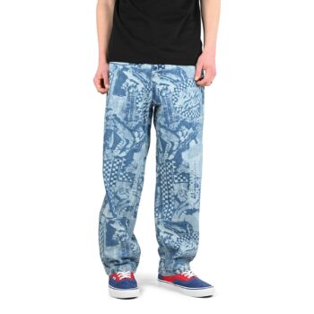 Santa Cruz Big Pant Baggy Jeans - Stonewash Collage