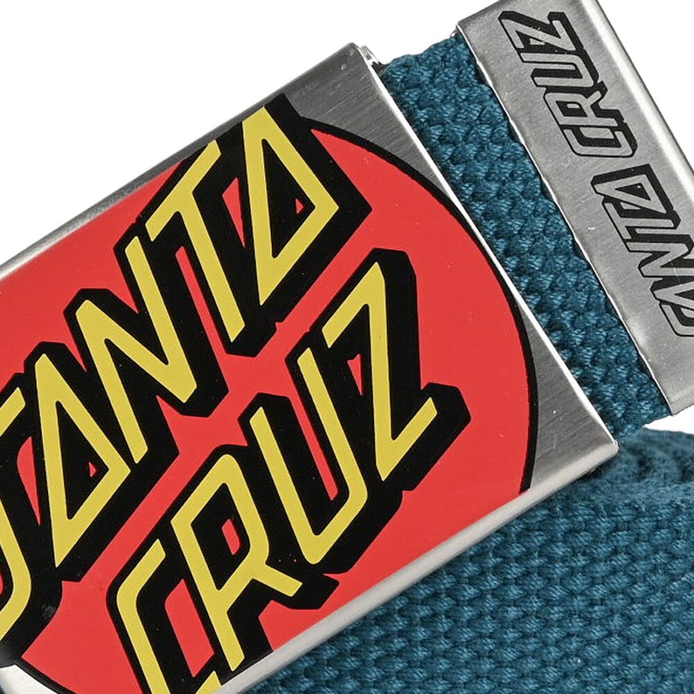 Santa Cruz Crop Dot Web Belt - Teal