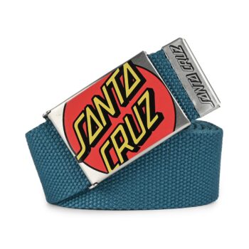 Santa Cruz Crop Dot Web Belt - Teal