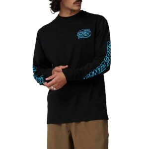 Santa Cruz Mono Vertigo Dot L/S T-Shirt - Black