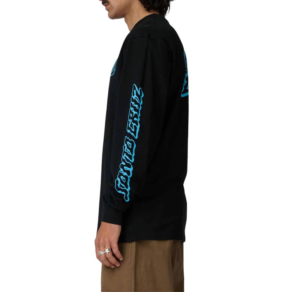 Santa Cruz Mono Vertigo Dot L/S T-Shirt - Black