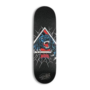 Santa Cruz Natas Shattered Panther VX 9" Skateboard Deck - Black