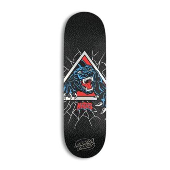 Santa Cruz Natas Shattered Panther VX 9" Skateboard Deck - Black