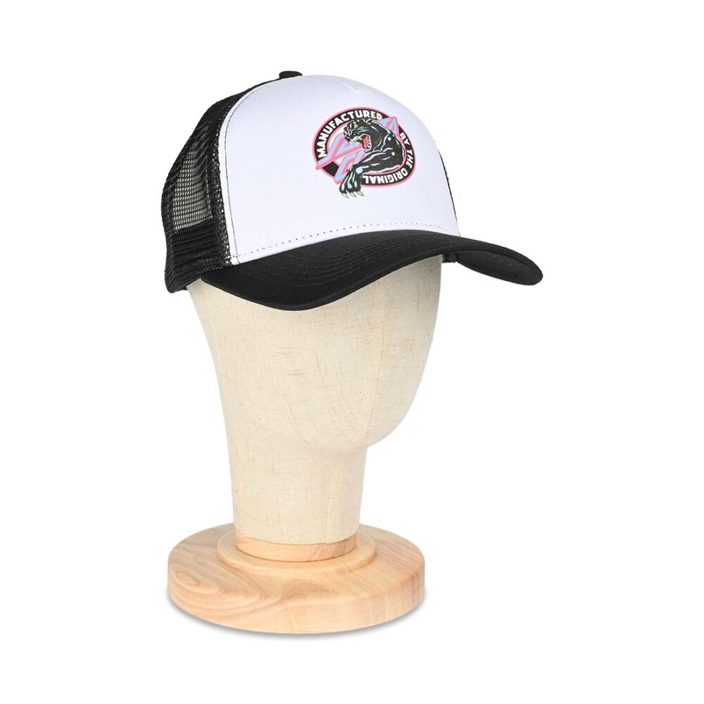 Santa Cruz Natas Sketch Panther Mesh Back Cap - Black/White