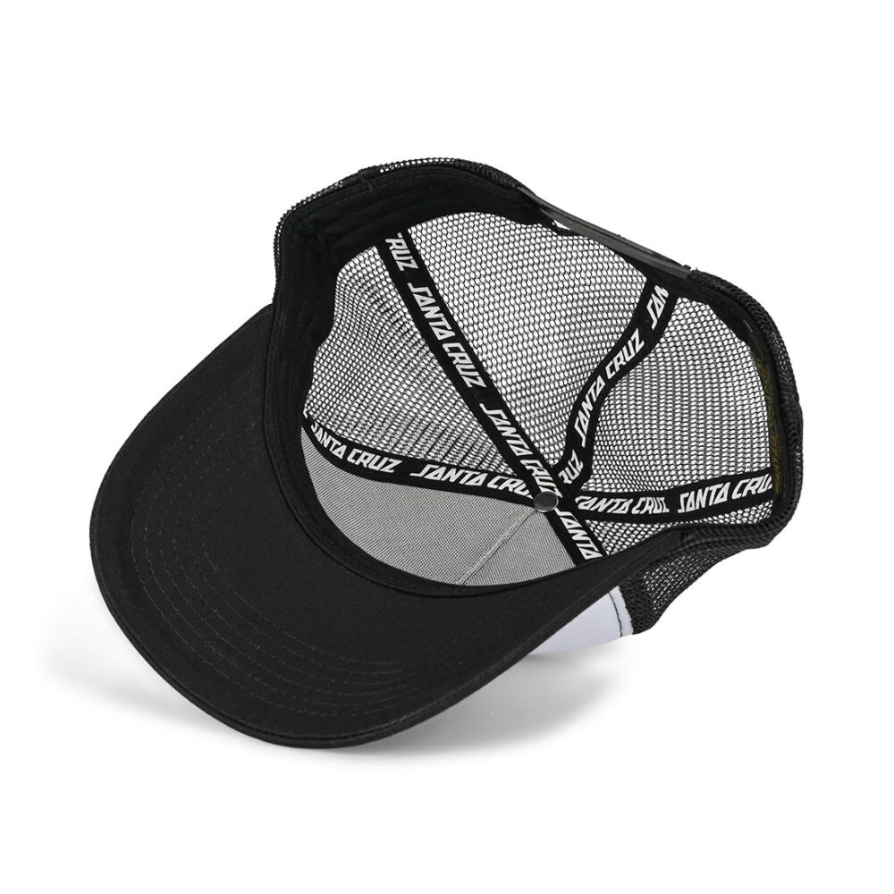 Santa Cruz Natas Sketch Panther Mesh Back Cap - Black/White