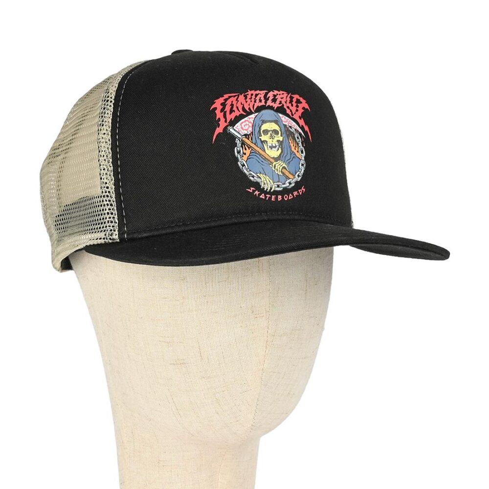 Santa Cruz Out Of Time Mesh Back Cap - Black/Stone Grey