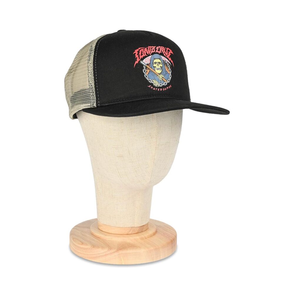 Santa Cruz Out Of Time Mesh Back Cap - Black/Stone Grey