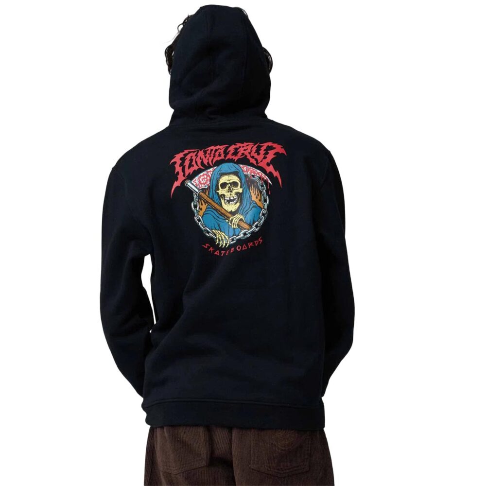 Santa Cruz Out Of Time Pullover Hoodie - Black