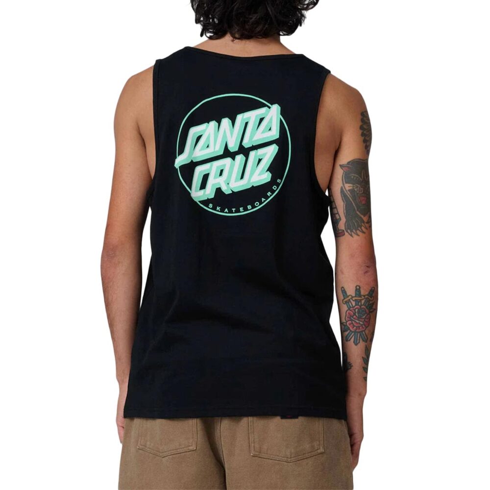 Santa Cruz Partial Dot Vest - Black/Mint
