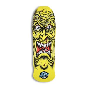 Santa Cruz Roskopp Face 9.5" Reissue Skateboard Deck - Yellow
