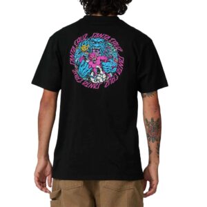 Santa Cruz Roskopp Monster Strip S/S T-Shirt - Black