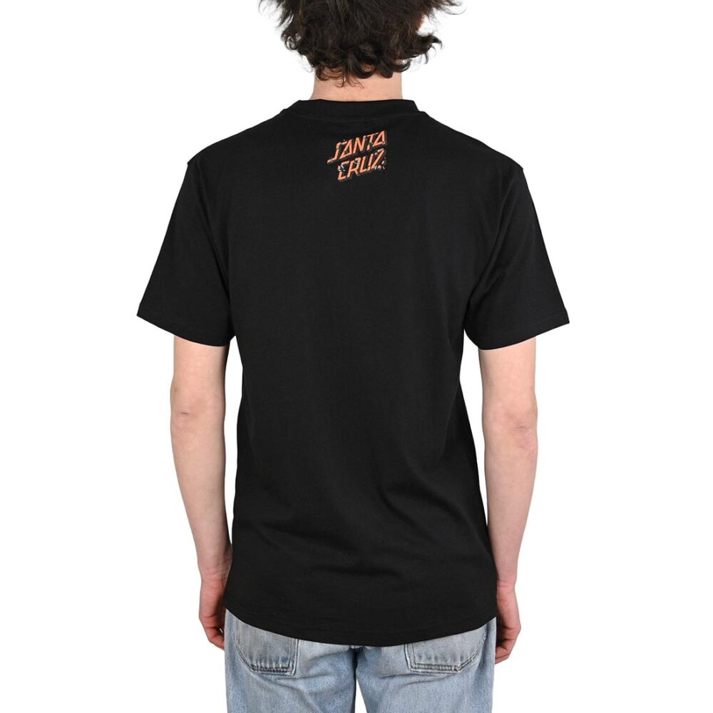 Santa Cruz Roskopp Screaming Five Front S/S T-Shirt - Black